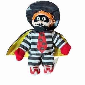 Vintage McDonalds Hamburglar Bean Bag Plush Promo 1996